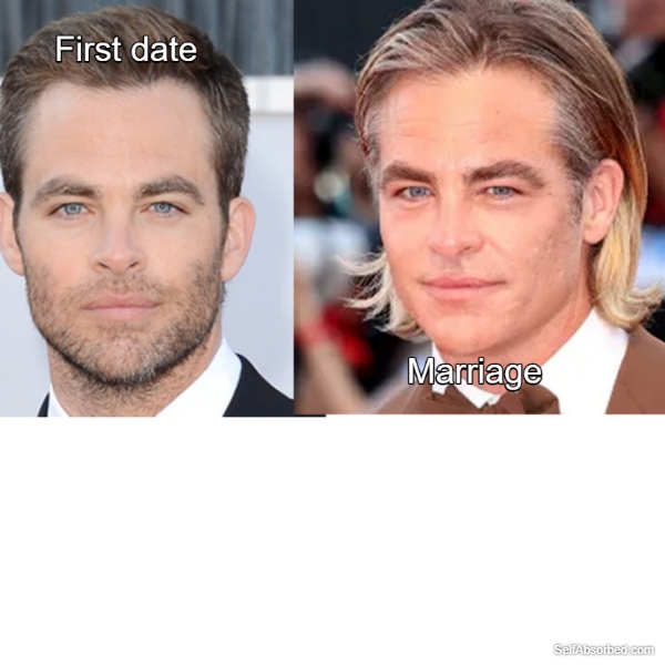 Chris Pine after being married